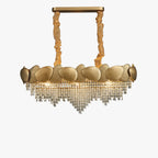 37 Inch Cascading Crystal Linear Chandelier - Aurelia