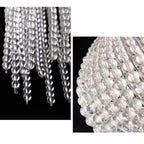 14 Inch Jellyfish Beaded Crystal Chandelier - Luna
