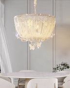 24 Inch Fringe Beaded Crystal Chandelier - Seraphina