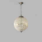 18 Inch French Orb Crystal Pendant Light - Clara