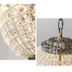 18 Inch French Orb Crystal Pendant Light - Clara