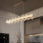 47 Inch Long LED Frosted Acrylic Chandelier - Caelan