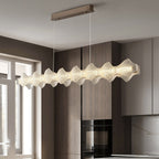 47 Inch Long LED Frosted Acrylic Chandelier - Caelan