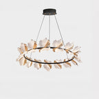 39 Inch Leaf Ring Chandelier - Flora