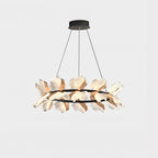 31 Inch Leaf Ring Chandelier - Flora