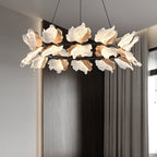 39 Inch Leaf Ring Chandelier - Flora