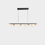 39 Inch Leaf Linear Chandelier - Flora