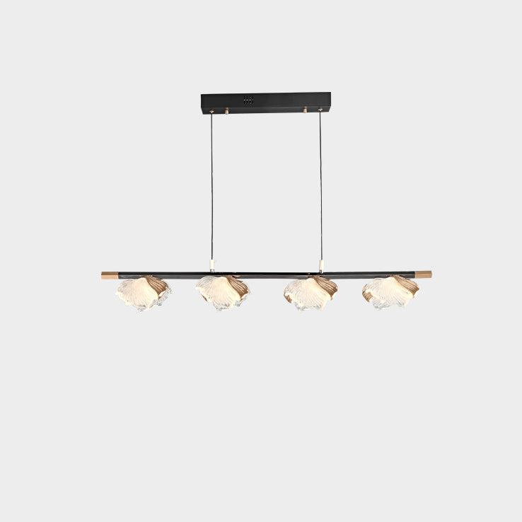 39 Inch Leaf Linear Chandelier - Flora