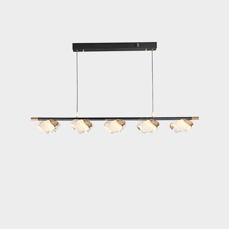 47 Inch Leaf Linear Chandelier - Flora