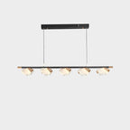 47 Inch Leaf Linear Chandelier - Flora
