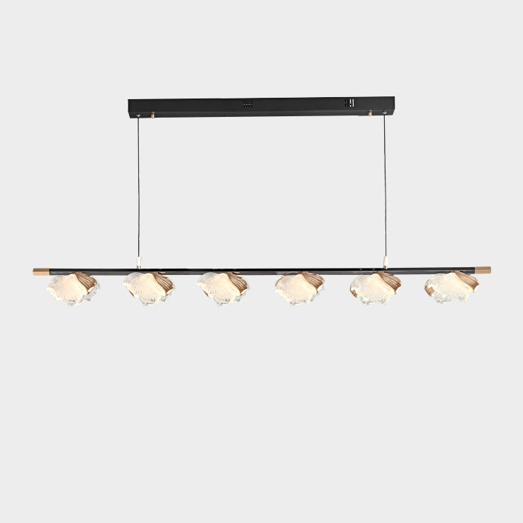 51 Inch Leaf Linear Chandelier - Flora