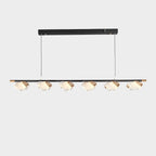51 Inch Leaf Linear Chandelier - Flora