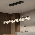 51 Inch Leaf Linear Chandelier - Flora