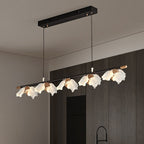 51 Inch Leaf Linear Chandelier - Flora