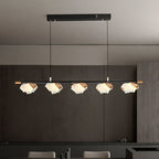 51 Inch Leaf Linear Chandelier - Flora