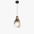 Ribbed Glass Drop Pendant Light- Clara