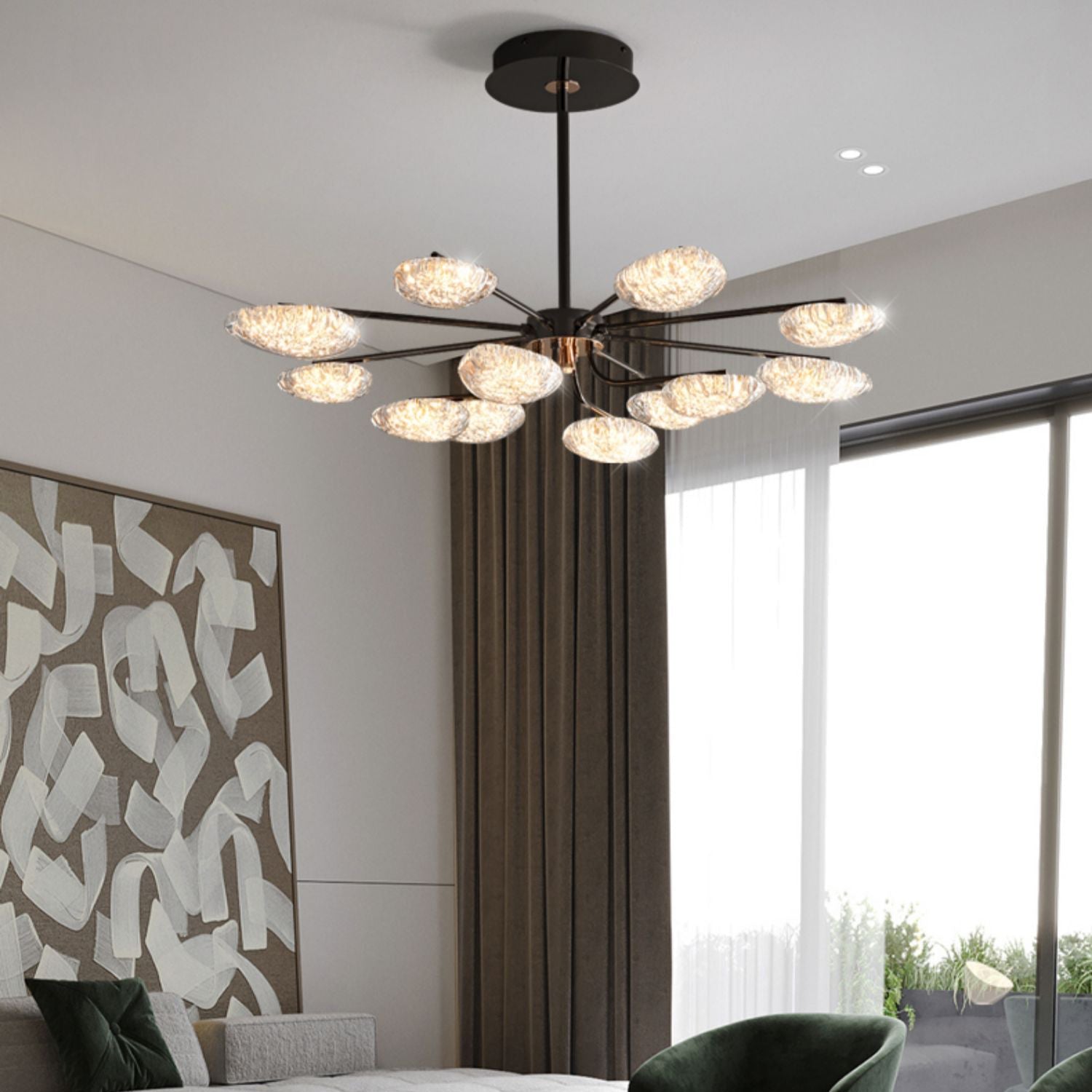 39 Inch irregular Arm Chandelier - Asteria