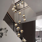 24 Inch Thirteen Globe Glass Pendant Chandelier- Nova