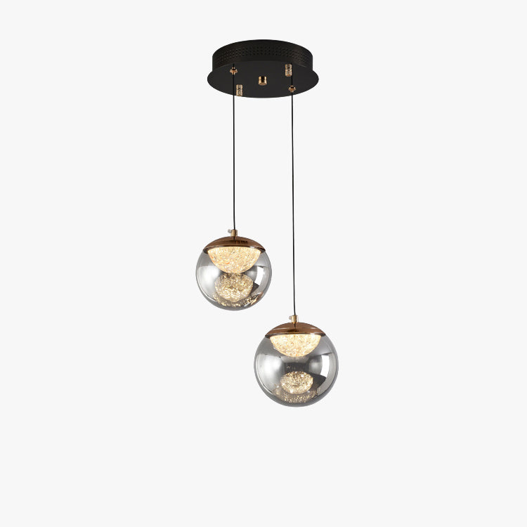 Two Globe Glass Pendant Light - Nova
