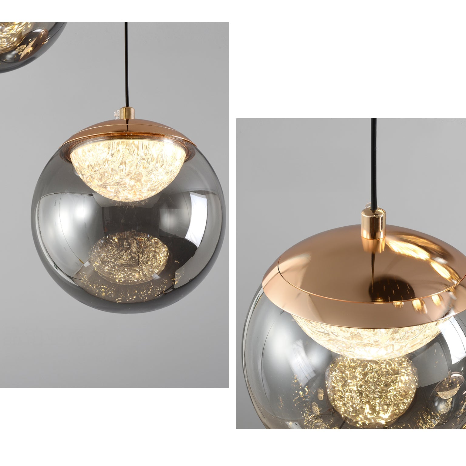 Two Globe Glass Pendant Light - Nova