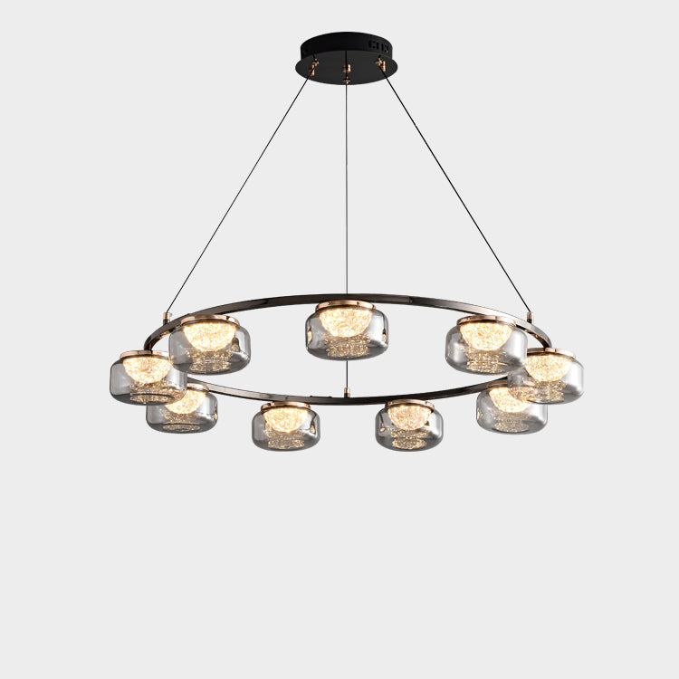 31 Inch Glass Round Chandelier - Celeste