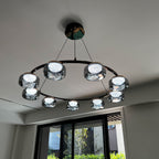 31 Inch Glass Round Chandelier - Celeste