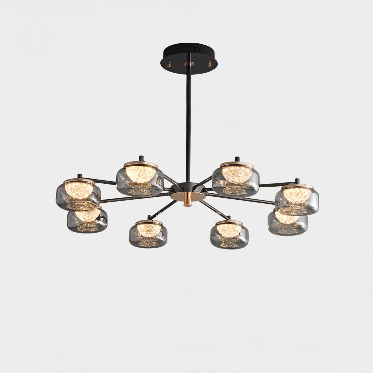 31 Inch Glass Arm Chandelier - Celeste