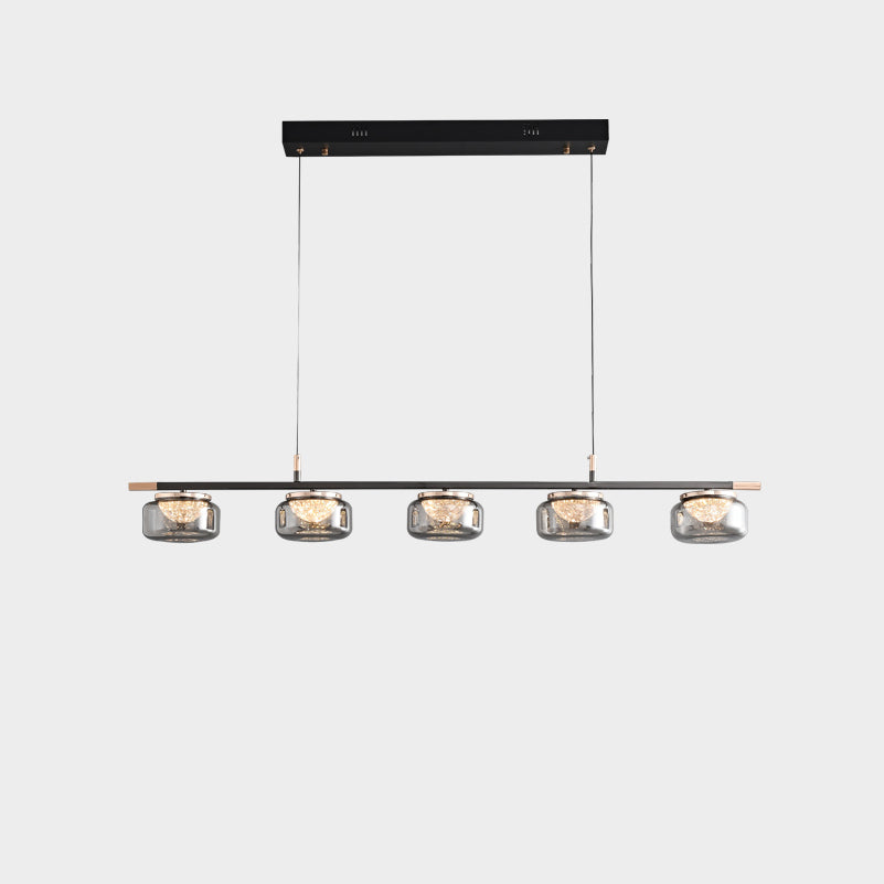 41 Inch Glass Linear Chandelier - Celeste