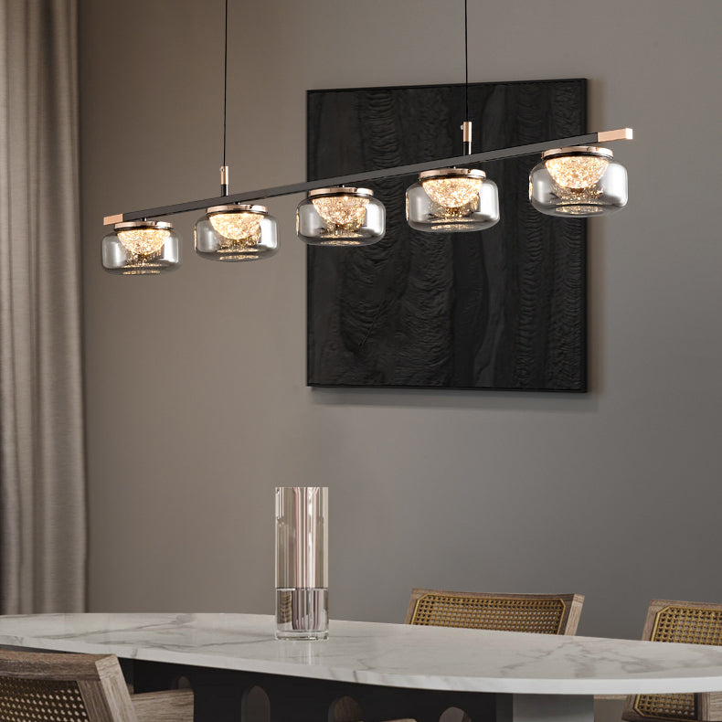 47 Inch Glass Linear Chandelier - Celeste