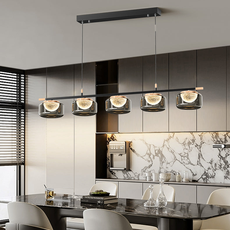 41 Inch Glass Linear Chandelier - Celeste