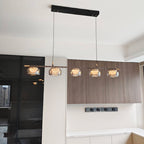 41 Inch Glass Linear Chandelier - Celeste