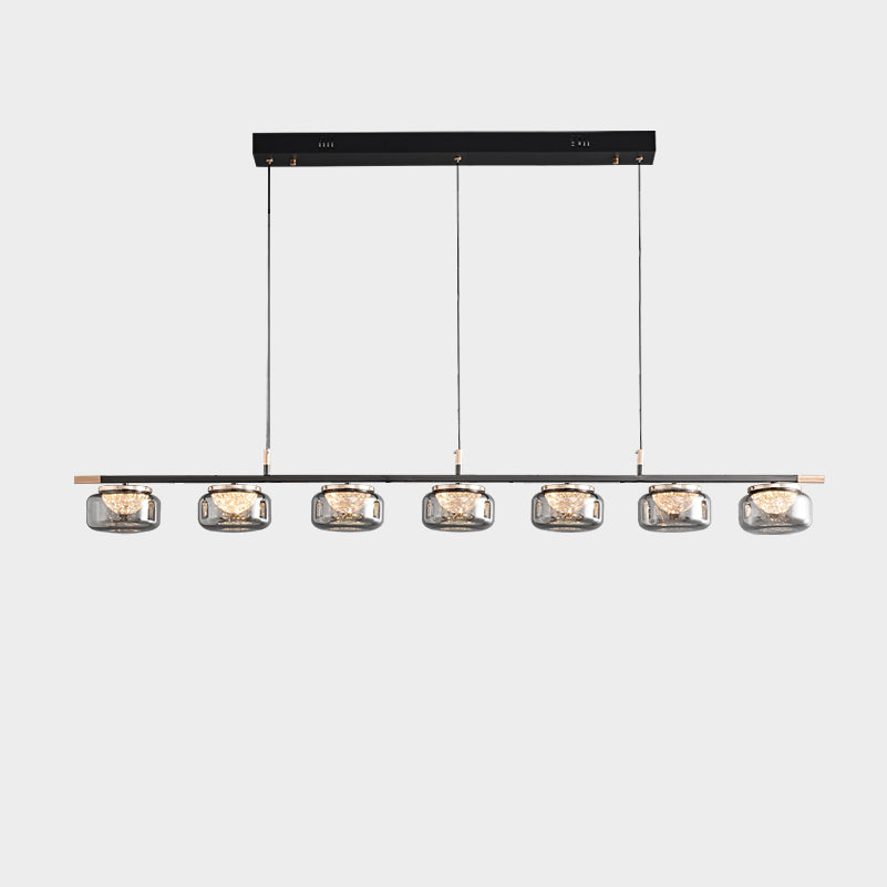 63 Inch Glass Linear Chandelier - Celeste