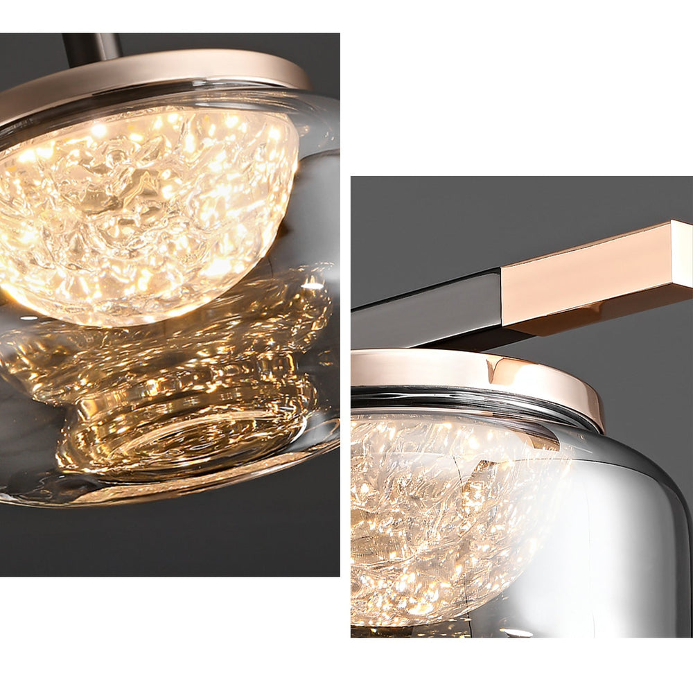 63 Inch Glass Linear Chandelier - Celeste