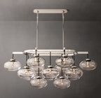 54 Inch Glass Bubble Oval Chandelier - Cabrette
