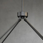 48 Inch Forged Iron Rectangular LED Chandelier - Peralta