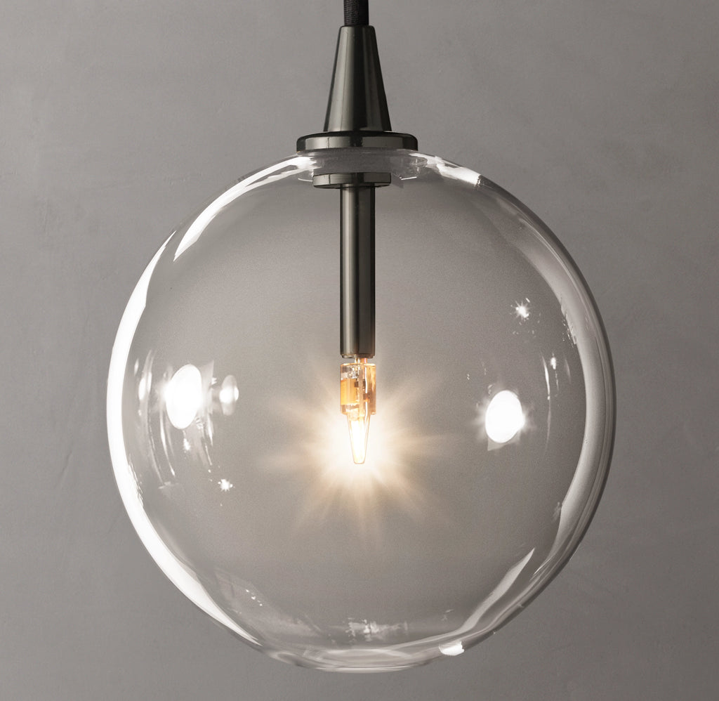 6 Inch Blown Glass Globe Pendant Light - Mobile