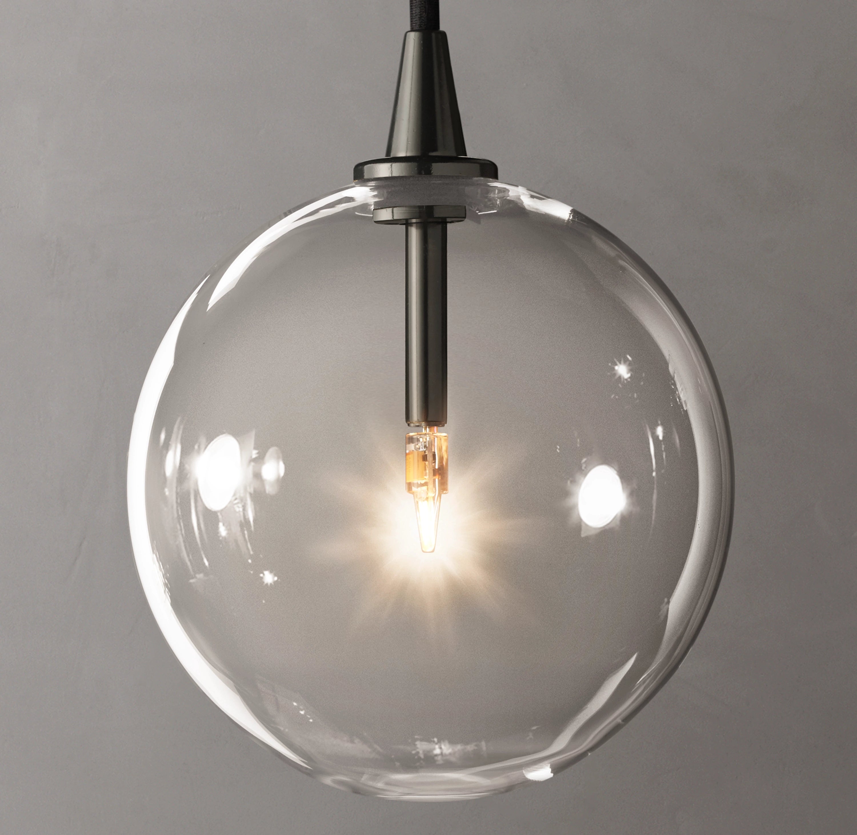 6 Inch Blown Glass Globe Pendant Light - Mobile