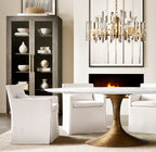 36 Inch Crystal Prism Round Chandelier - Bonnington