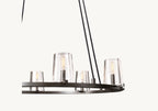 36 Inch Hurricane Candle Ring Chandelier - Pauillac