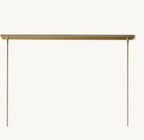 54 Inch Cylindrical Glass Candle Linear Chandelier - Ravelle