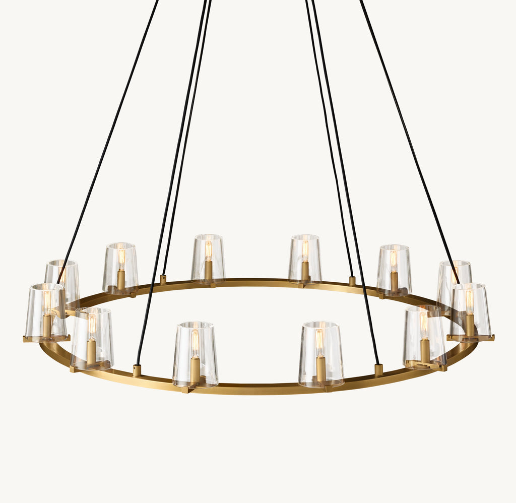 48 Inch Hurricane Candle Ring Chandelier - Pauillac