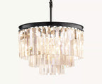 20 Inch Crystal Prism Tiered Chandelier - Odeon