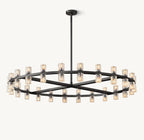 48 Inch Hexagonal Crystal Round Chandelier – Arcachon