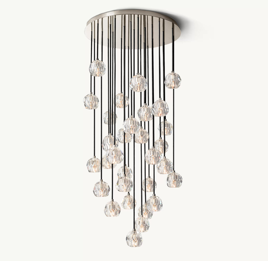 30 Inch Crystal Cluster Chandelier – Boule