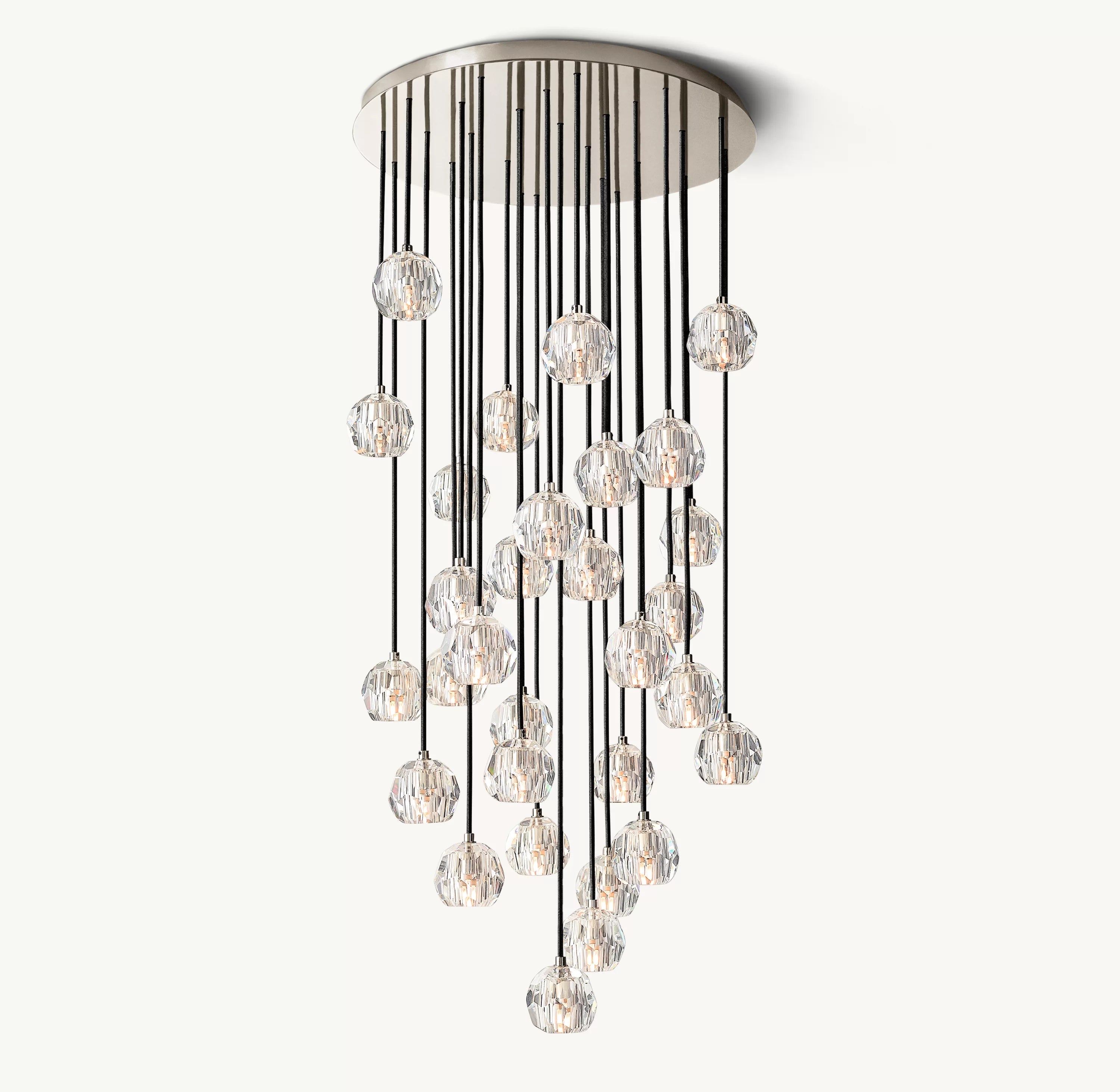 30 Inch Crystal Cluster Chandelier – Boule