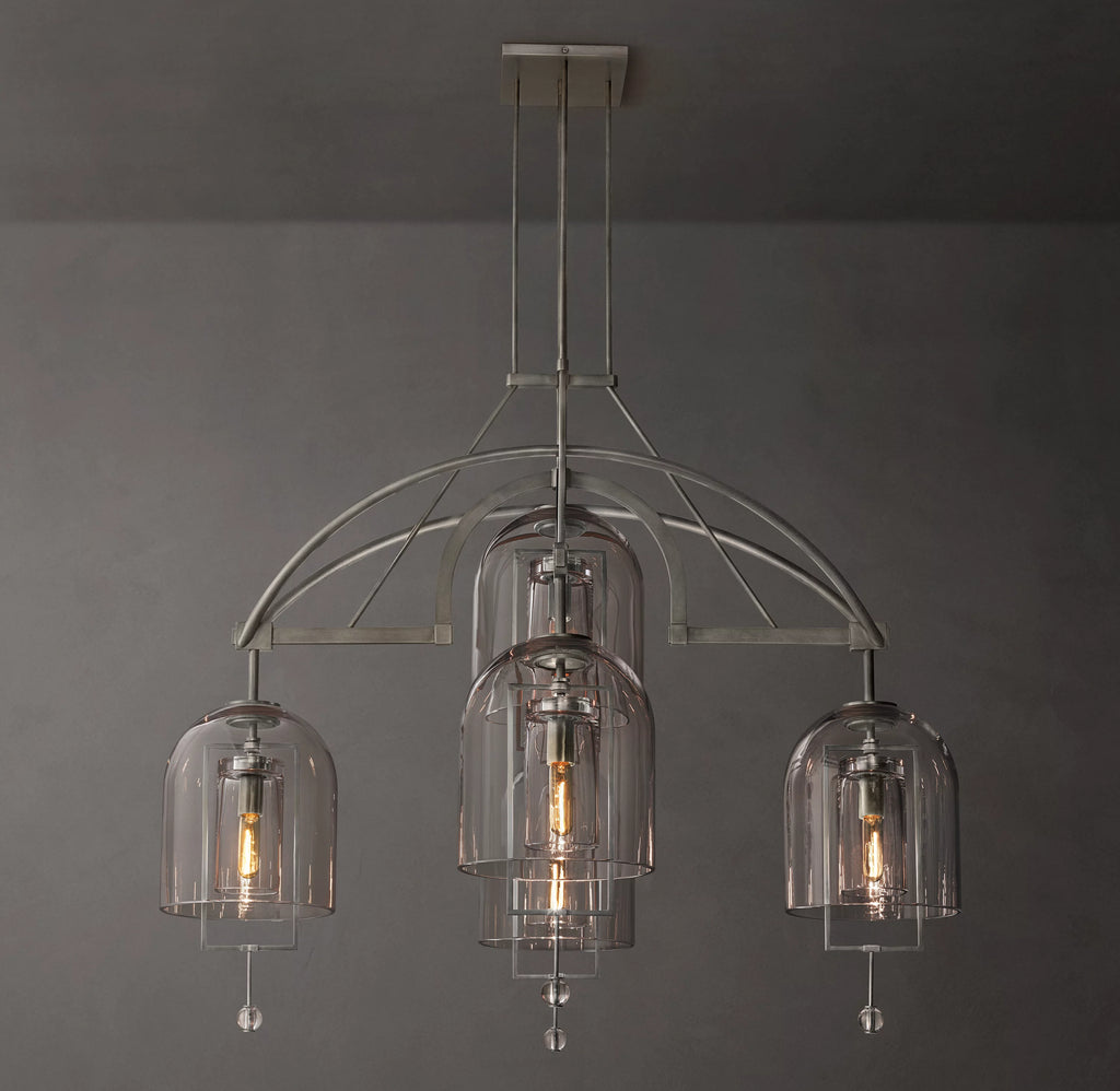 48 Inch Bell Glass Chandelier - Fulcrum