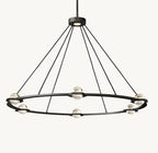 48 Inch Globe Crystal Ring Chandelier - Eclatant
