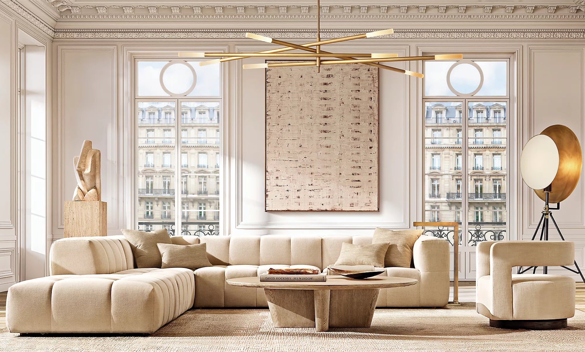 65 Inch Rod Chandelier - Rousseau