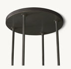 48 Inch Cylindrical Glass Candle Round Chandelier - Ravelle