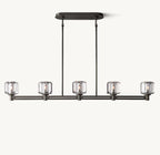 54 Inch Crystal Linear Candle Chandelier - Demaret